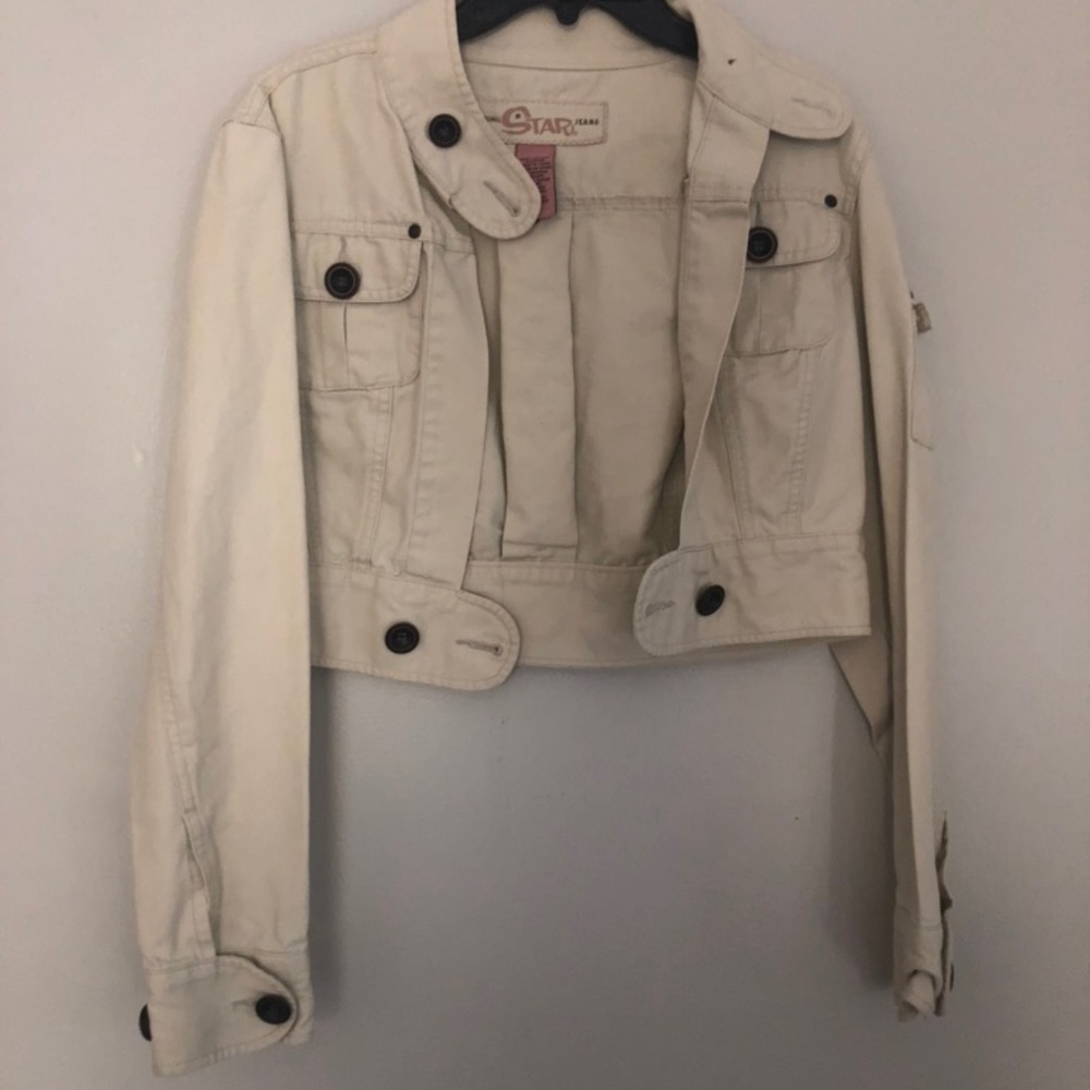 Beige denim jacket
